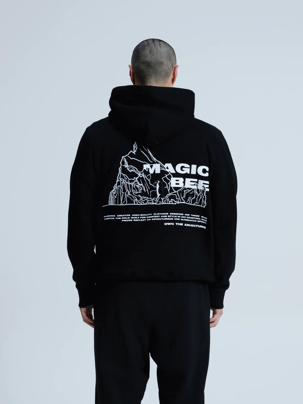 MagicBee Iceberg Logo Hoodie - Black