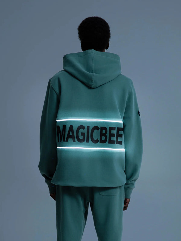 MagicBee Reflective Tape Hoodie - Green (Special Edition)