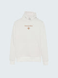 MAGICBEE EMBROIDERED LOGO HOODIE - WHITE