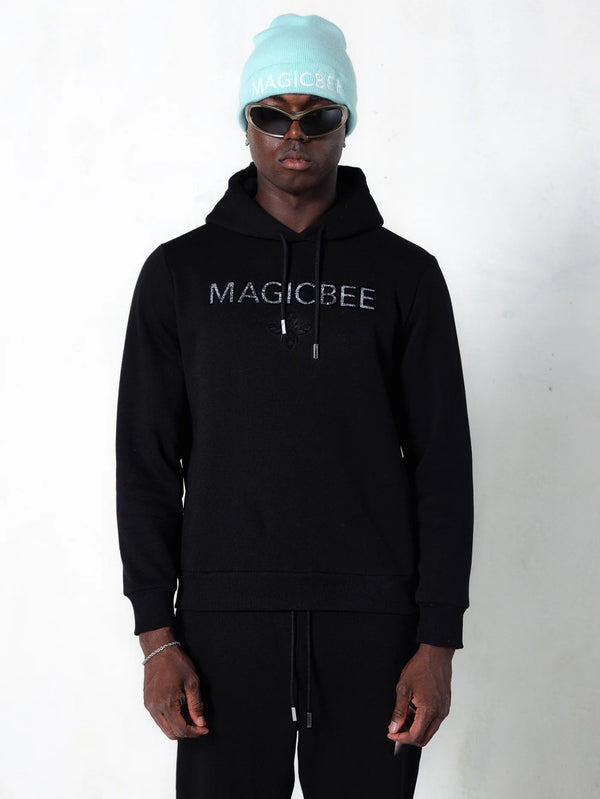 MAGICBEE ESSENTIAL LOGO HOODIE - BLACK