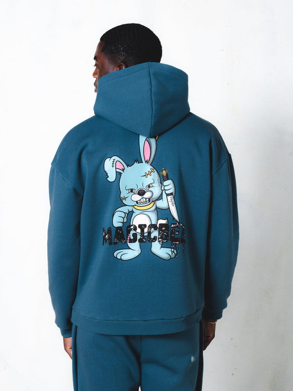 MAGICBEE BAD BUNNY HOODIE - PETROL