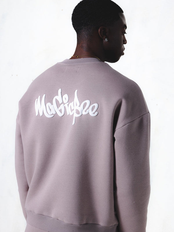 MAGICBEE MULTI LAYERED LOGO PRINT - STONE