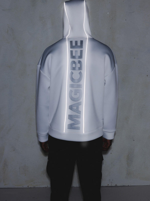 MagicBee Reflected Logo Tape Jacket - Off White (Special Edition)