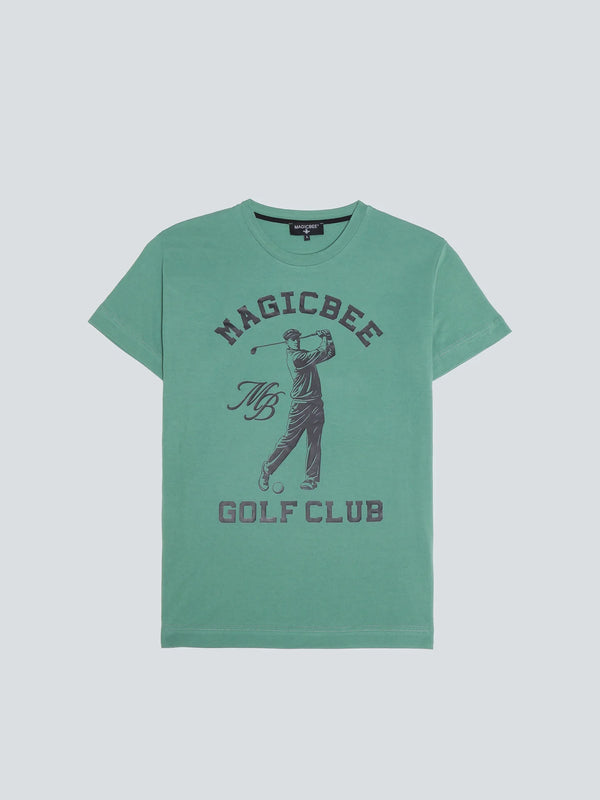 MAGICBEE GOLF LOGO TEE - LIGHT GREEN