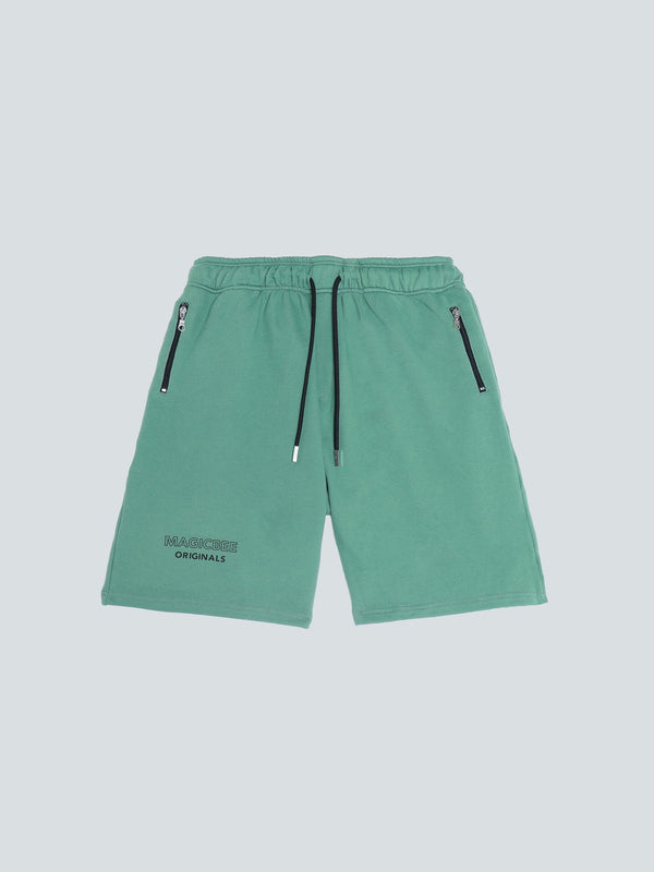 MAGICBEE ORIGINALS LOGO SHORTS - LIGHT GREEN