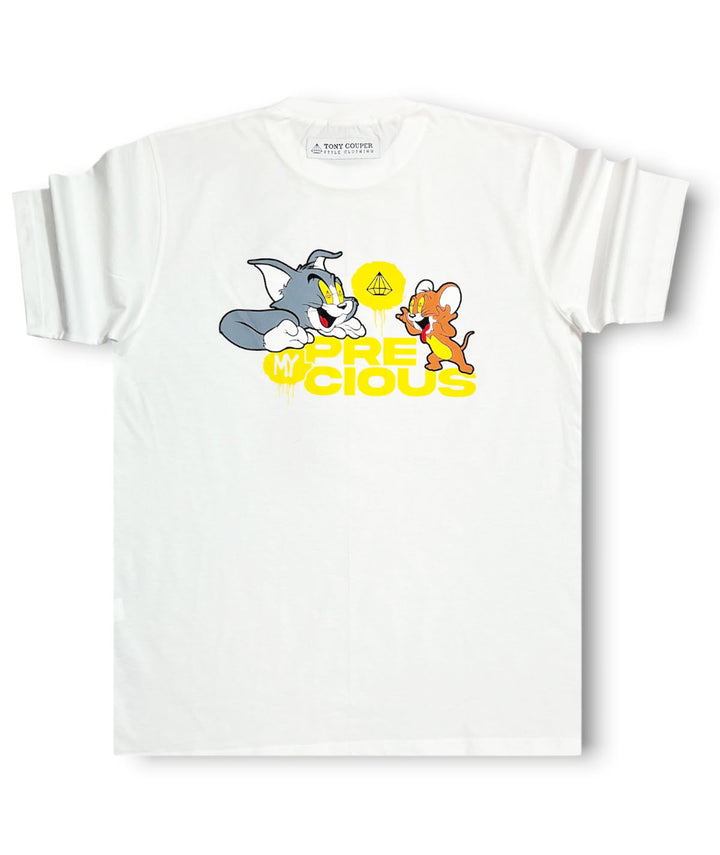 Ανδρικό T-Shirt White Tom & Jerry “TONY COUPER” (7639172219138)