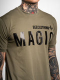 Ανδρικό T-Shirt MagicBee Curved Hem Glossy Logo Tee “MAGIC BEE” (7627467620610)