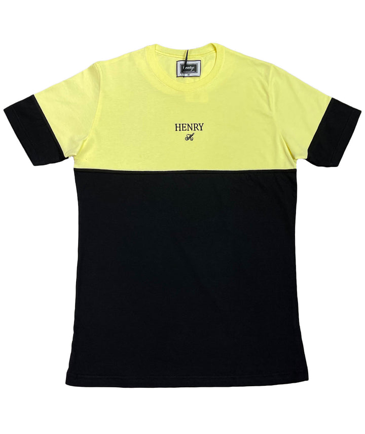 Ανδρικό t-shirt YELLOW HALF BLACK “HENRY” (6653816864932)