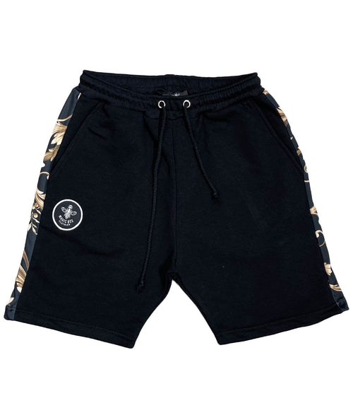 Ανδρική αθλητική βερμούδα Gold Floral Shorts "MAGIC BEE" (6627250438308)