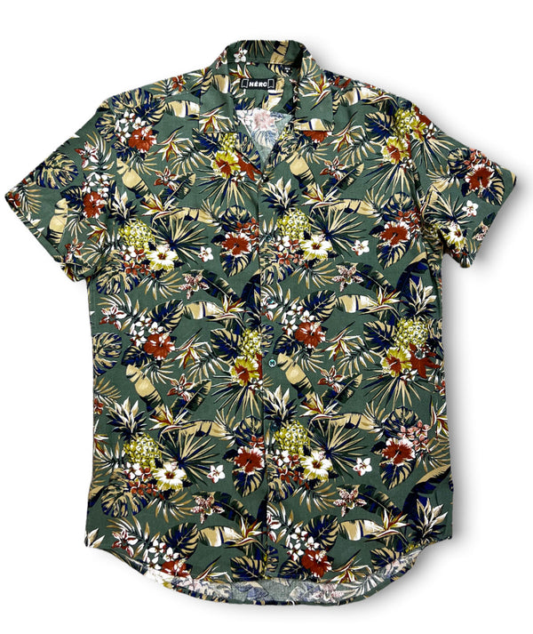 Ανδρικό κοντομάνικο πουκάμισο floral "HERC" (7650730082562)