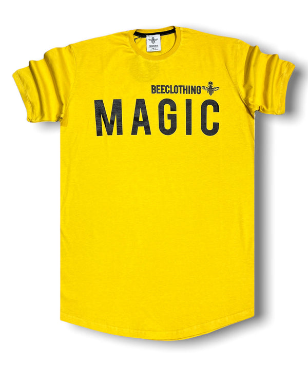Ανδρικό T-Shirt MagicBee Curved Hem Glossy Logo Tee “MAGIC BEE” (7627469422850)
