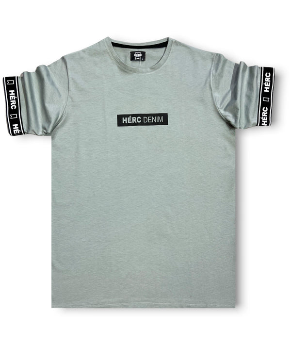 Ανδρικό T-Shirt Black & White Elastic Tee “HERC” (7628627673346)