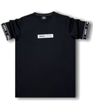 Ανδρικό T-Shirt Black & White Elastic Tee “HERC” (7628630917378)