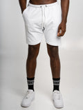 Ανδρική Αθλητική Βερμούδα MAGICBEE RED & WHITE ELASTIC SHORTS - WHITE "MAGIC BEE" (7694094237954)