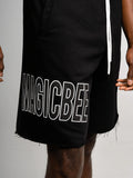 Ανδρική Αθλητική Βερμούδα MAGICBEE SIDE LOGO SHORTS - BLACK "MAGIC BEE" (7678906106114)
