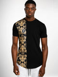 Ανδρικό T-Shirt MAGICBEE HALF ASSYMETRIC - CHAINS “MAGIC BEE” (7679217467650)
