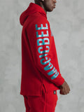 MAGICBEE DOUBLE LOGO HOODIE - RED (7818226893058)