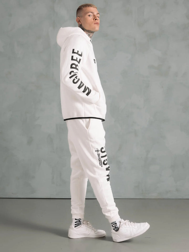 MAGICBEE FRONT LOGO PANTS - OFF WHITE (7818150772994)